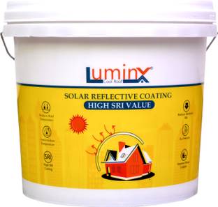 LUMINX Solar Heat Reflective Cool Roof Coating -10kg 400 sqft High SRI, Heat Resistance, Elastomeric Emulsion Wall Paint