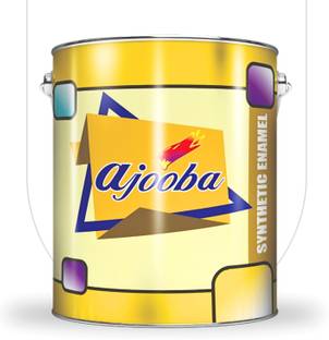 Magic Paints Ajooba Synthetic Enamel Paint Fast Drying, Interior/Exterior Metal&Wood Surfaces WHITE Enamel Wall Paint