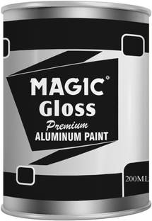Magic Paints Silvio Aluminum Paint for Metal Surfaces Aluminium Silver Enamel Wall Paint