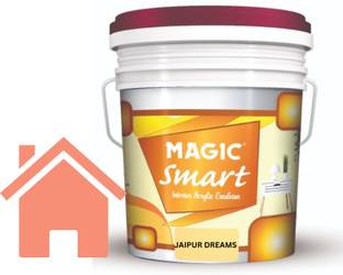 Magic Paints Smart Interior Acrylic Emulsion |Premium Finish |Long-Lasting Durability |Smooth and Pleasant Matt Finish | Good Opacity JAIPUR DREAMS Emulsion Wall Paint