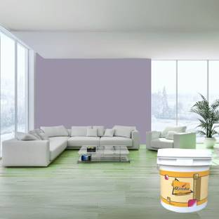 Ajooba Premium Acrylic Distemper Smooth Matte Finish Applied on Interior Cement Plaster ,Ceilings, Asbestos Sheets, Concrete as a Top Coat Finish WILD LILAC Distemper Wall Paint