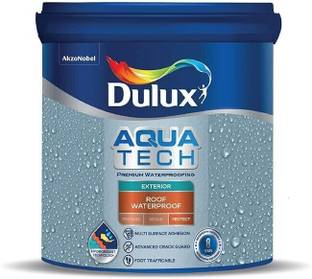 Dulux Aquatech Roof Waterproof, Solar Reflective Coating for Terrace Roofs & Parapets White Functional Wall Paint