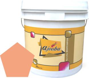 Ajooba Premium Acrylic Distemper Smooth Matte Finish Applied on Interior Cement Plaster ,Ceilings, Asbestos Sheets, Concrete as a Top Coat Finish TANGO Distemper Wall Paint