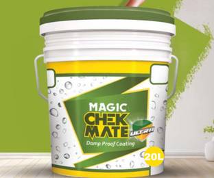 Magic Paints Magic CHEKMATE Damp Proof Coating Waterproofing Solution for Homes, Terraces. White Solvent Wall Paint