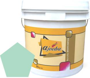 Ajooba Premium Acrylic Distemper Smooth Matte Finish Applied on Interior Cement Plaster Light Green Distemper Wall Paint