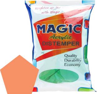 Magic Paints Acrylic Distemper Smooth Matte Finish Applied on Interior Cement Plaster ,Ceilings, Asbestos Sheets, Concrete as a Top Coat Finish SUNRISE Distemper Wall Paint