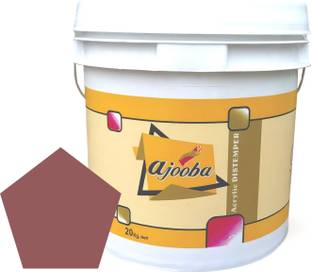 Ajooba Premium Acrylic Distemper Smooth Matte Finish Applied on Interior Cement Plaster ,Ceilings, Asbestos Sheets, Concrete as a Top Coat Finish RUST Distemper Wall Paint