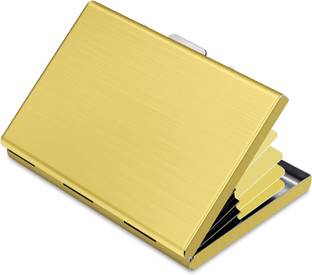 Khandhar RFID Protected 6 Slot SS Credit, ATM, Debit and Business Card Holder 6 Card Holder