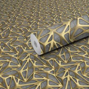 Decor1ders 300 cm Wallpaper Sticker Waterproof GoldenSpiderTrap Wallpaper For Wall Stickers Decor Self Adhesive Sticker