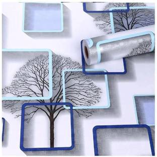 KAAF Vinyl Abstract Blue Wallpaper
