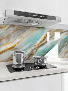 Onbet 200 cm Self Adhesive Glossy Marble Foil Waterproof Sticker For Kitchen And Home Self Adhesive Sticker