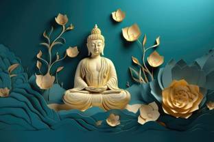 illusion Vinyl Spiritual Leaders Multicolor Wallpaper