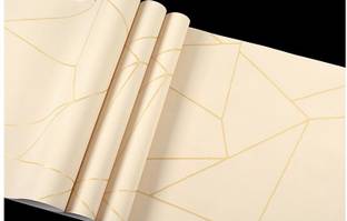 CRIMSON DECORS Vinyl Decorative Beige Wallpaper