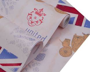 University Trendz Vinyl Countries & Cities Multicolor Wallpaper