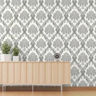 Wallmonks 1000 cm Royal Damask Self Adhesive Sticker