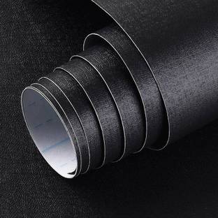Skywall 500 cm 24 Sq. Feet DIY Self Adhesive Wallpaper with Premium Black for Home Decor(Multicolor) Self Adhesive Sticker