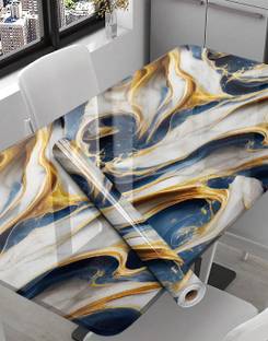 Veki Decorative Blue, Gold Wallpaper
