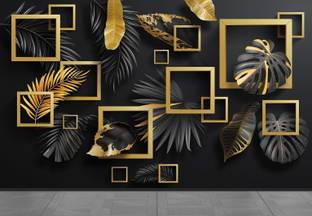 decorative india Vinyl Decorative Black Wallpaper