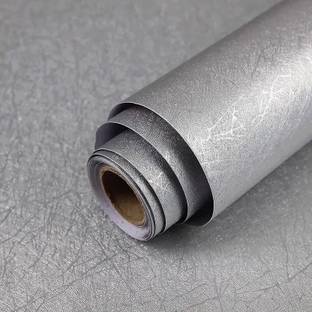 KAAF Vinyl Decorative Grey Wallpaper