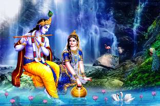 HD PRINT HOUSE Vinyl Religious Multicolor Wallpaper