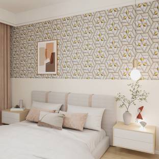 SV collections Vinyl Decorative Beige Wallpaper