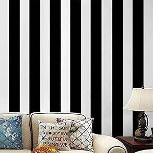 SV collections Decorative Black, White Wallpaper