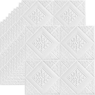 Onbet Embossed Floral & Botanical White Wallpaper