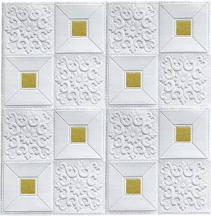 TINSUHG 70 cm Wallpaper 3D Foam Brick Wallpaper Sticker Panels Self Adhesive Sticker