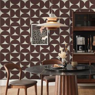 Veki Decorative Brown Wallpaper