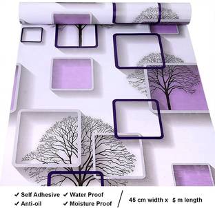 TINSUHG 500 cm Wall Stickers Wallpaper DIY Decal 3D Frames PVC DIY Self Adhesive(45cm*500cm) Self Adhesive Sticker