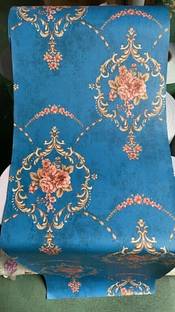 SV collections Vinyl Decorative Blue, Pink Wallpaper