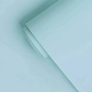 FOKRIM Vinyl Decorative Blue Wallpaper