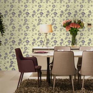 doodad Vinyl Abstract Yellow Wallpaper