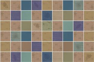 Flipkart SmartBuy 60 cm Multi Colour Small Square Tile Design Wallpaper( 500 CM X 60 CM ) Self Adhesive Sticker
