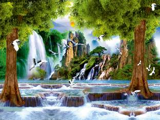 HD PRINT HOUSE Vinyl Nature Green Wallpaper