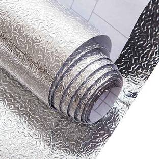FOKRIM Vinyl Decorative Silver Wallpaper