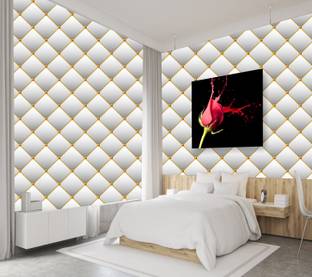 We Kreate Vinyl Decorative Gold Wallpaper