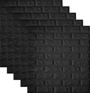 TIADINE Embossed Abstract Black Wallpaper