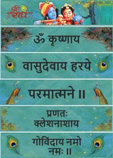 SHREE SHIVAY NAMASTUBHYAM Vinyl Religious Multicolor Wallpaper