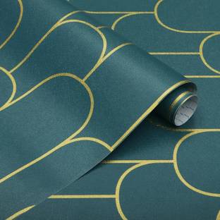 KAAF Vinyl Abstract Green Wallpaper
