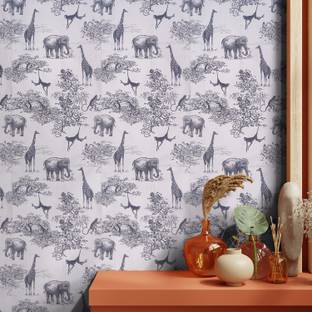Asian Paints Vinyl Abstract Multicolor Wallpaper