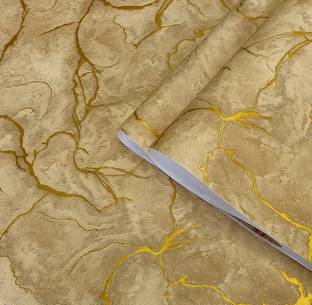 RANGOLI Floral & Botanical Yellow Wallpaper