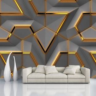 Uratech Decorative Grey, Gold Wallpaper