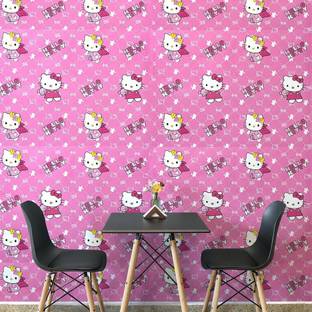 doodad Vinyl Animation & Cartoons Pink Wallpaper