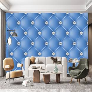 ROYAL Vinyl Decorative Blue, White Wallpaper