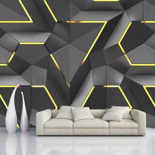 Fiola Abstract Black Wallpaper