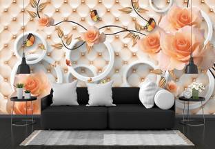 infinity interiors Vinyl Decorative Multicolor Wallpaper