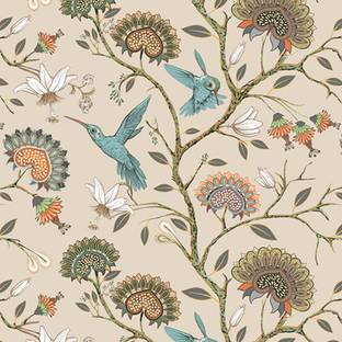 PrintCrown Vinyl Nature Beige Wallpaper