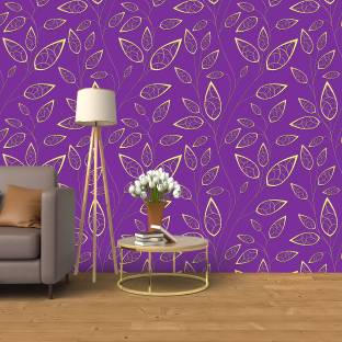 We Kreate Vinyl Decorative Purple Wallpaper