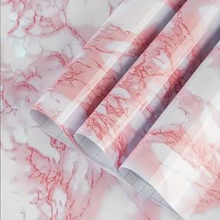 Pamidhar 200 cm Marble Wallpaper Oil Proof Waterproof Self Adhesive Removable Wallpaper (2M) Self Adhesive Sticker